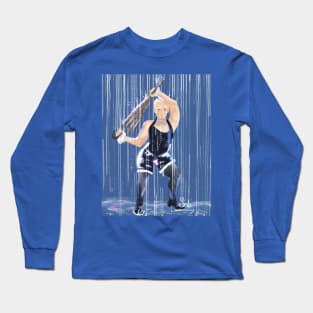 Aziraphale Dancing in the rain Long Sleeve T-Shirt